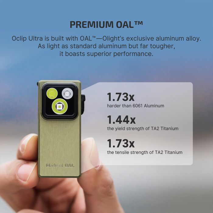 Ліхтар Olight Oclip Ultra Clip-On EDC Olive Green
