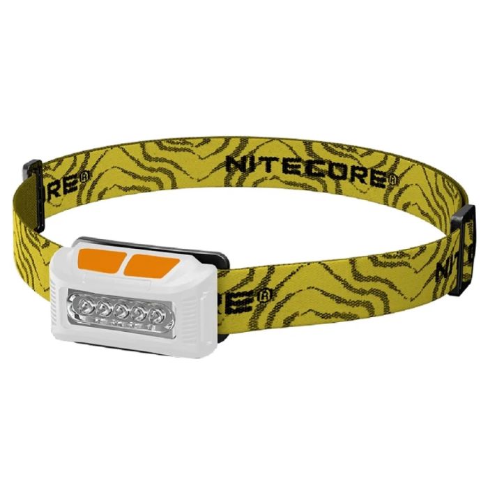Ліхтар налобний Nitecore NU10 (4xLED + RED LED, 160 люмен), білий