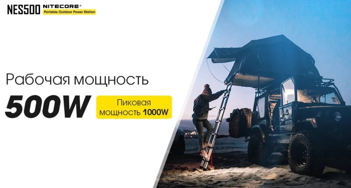 Портативна зарядна станція Nitecore NES500 (144000 mAh)