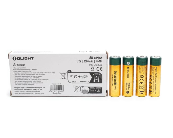 Акумулятори Olight AA 2500mAh 1.2V NiMH Battery  Box of 8