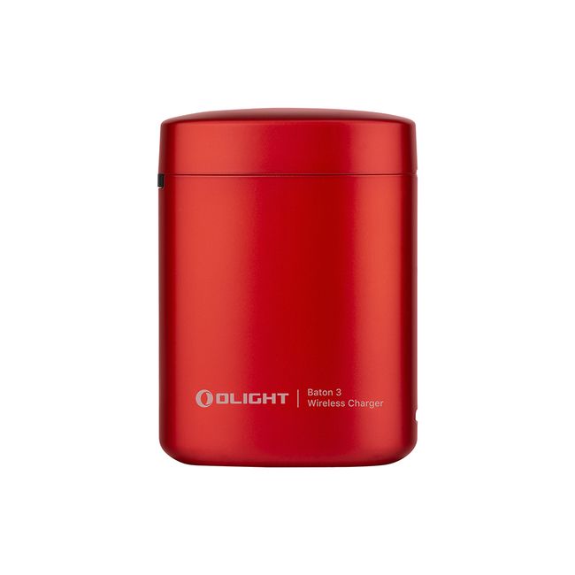 Ліхтар Olight Baton 3 Premium Red із зарядною станцією