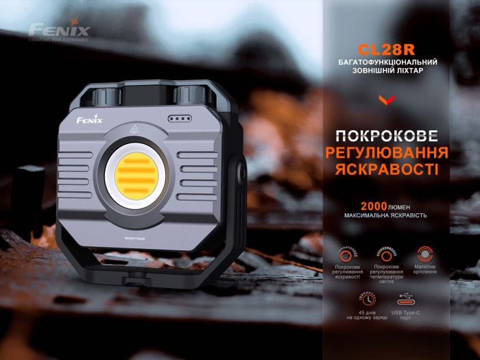 Ліхтар багатофункціональний Fenix CL28R з функцією Powerbank (10 000 mAh)