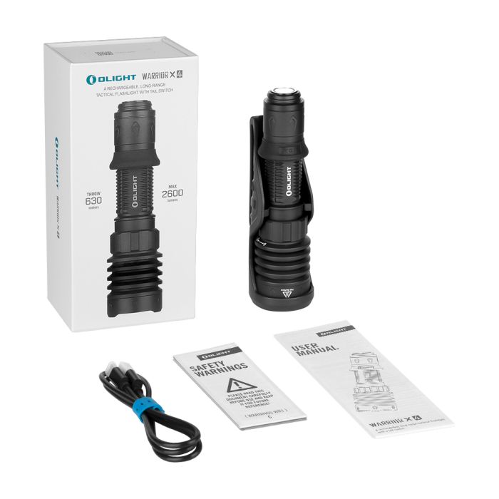 Ліхтар Olight Warrior X 4 Matte Black 2600 люменів