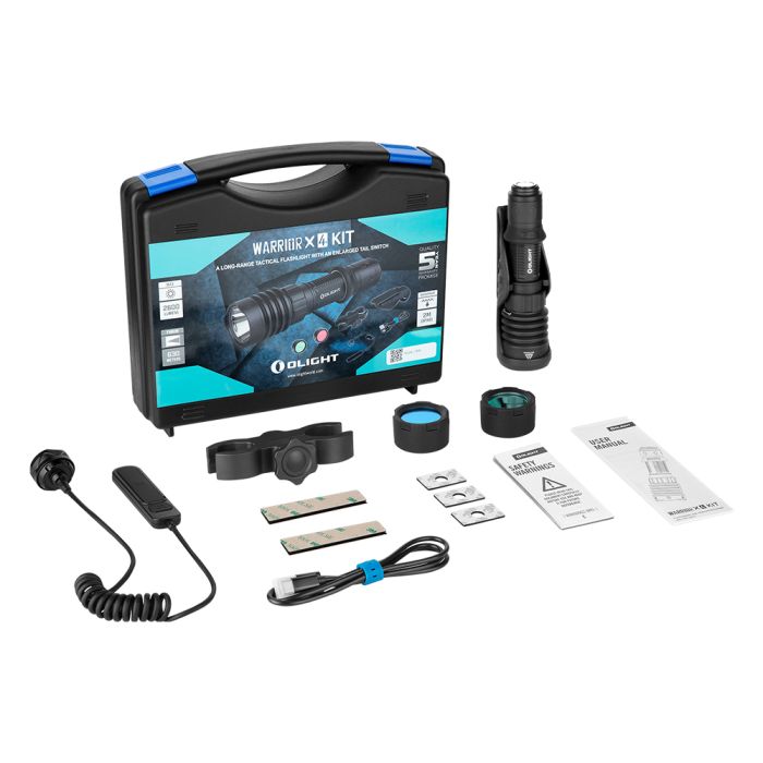 Набір Olight Warrior X 4 KIT Matte Black 4 Matte Black 2600 люменів