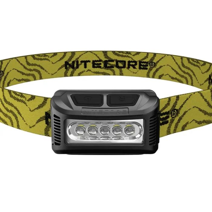 Ліхтар налобний Nitecore NU10 (4xLED + RED LED, 160 люмен), чорний