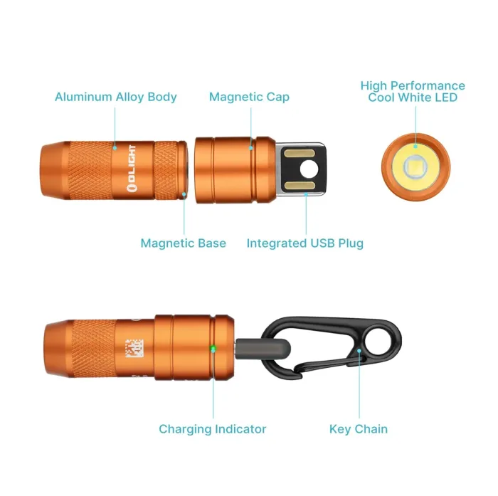 Ліхтар Olight iMini 2 Orange 50 Lm