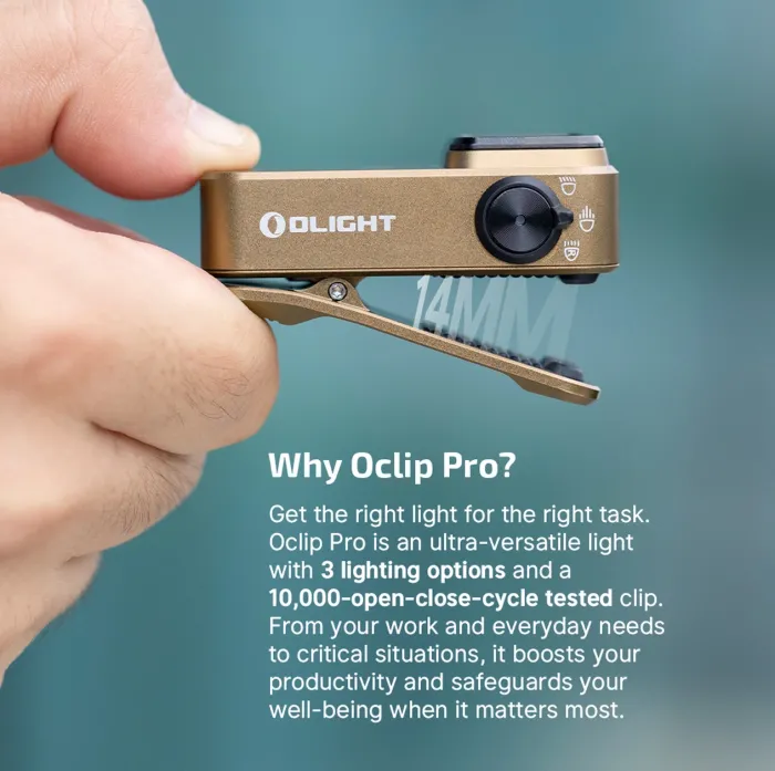 Ліхтар Olight Oclip Pro Ancient Script