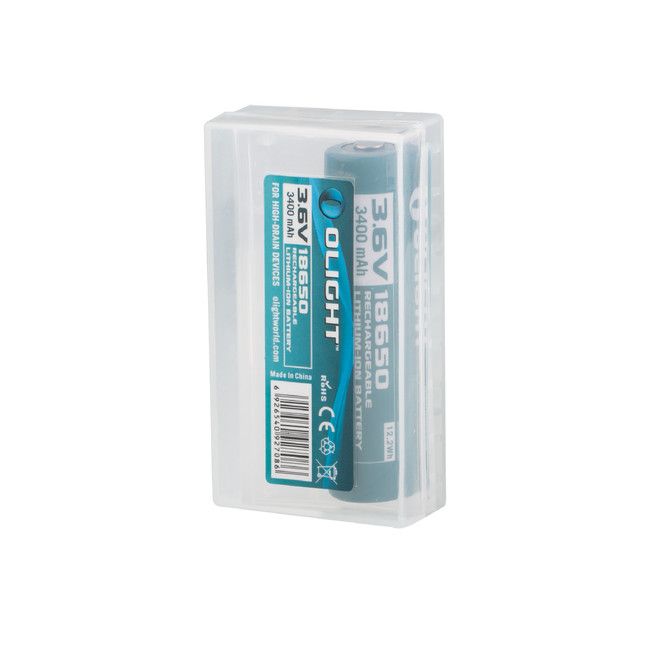 Акумуляторна батарея Olight 18650 3.6V 3400mAh з кейсом
