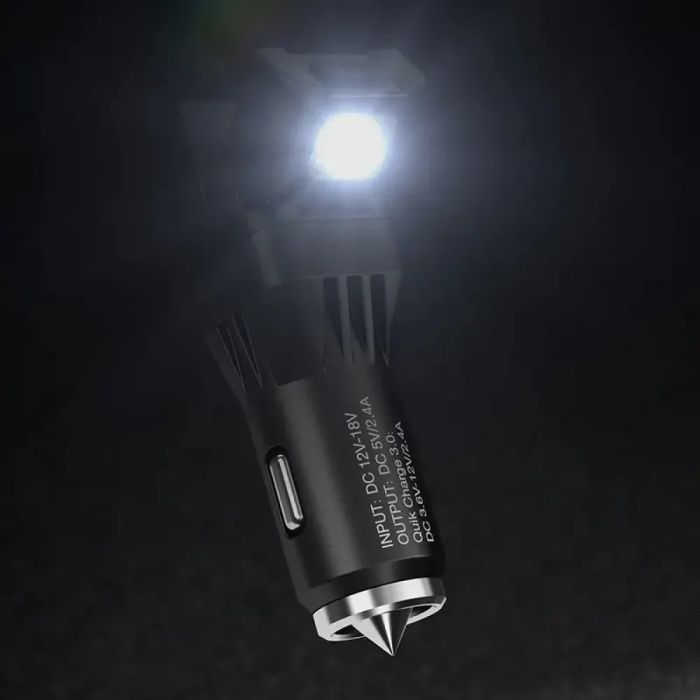 Ліхтар 2 в 1 Nitecore VCL10 від прикурювача + автомобільний зарядний пристрій (25 люмен, 2 режими)